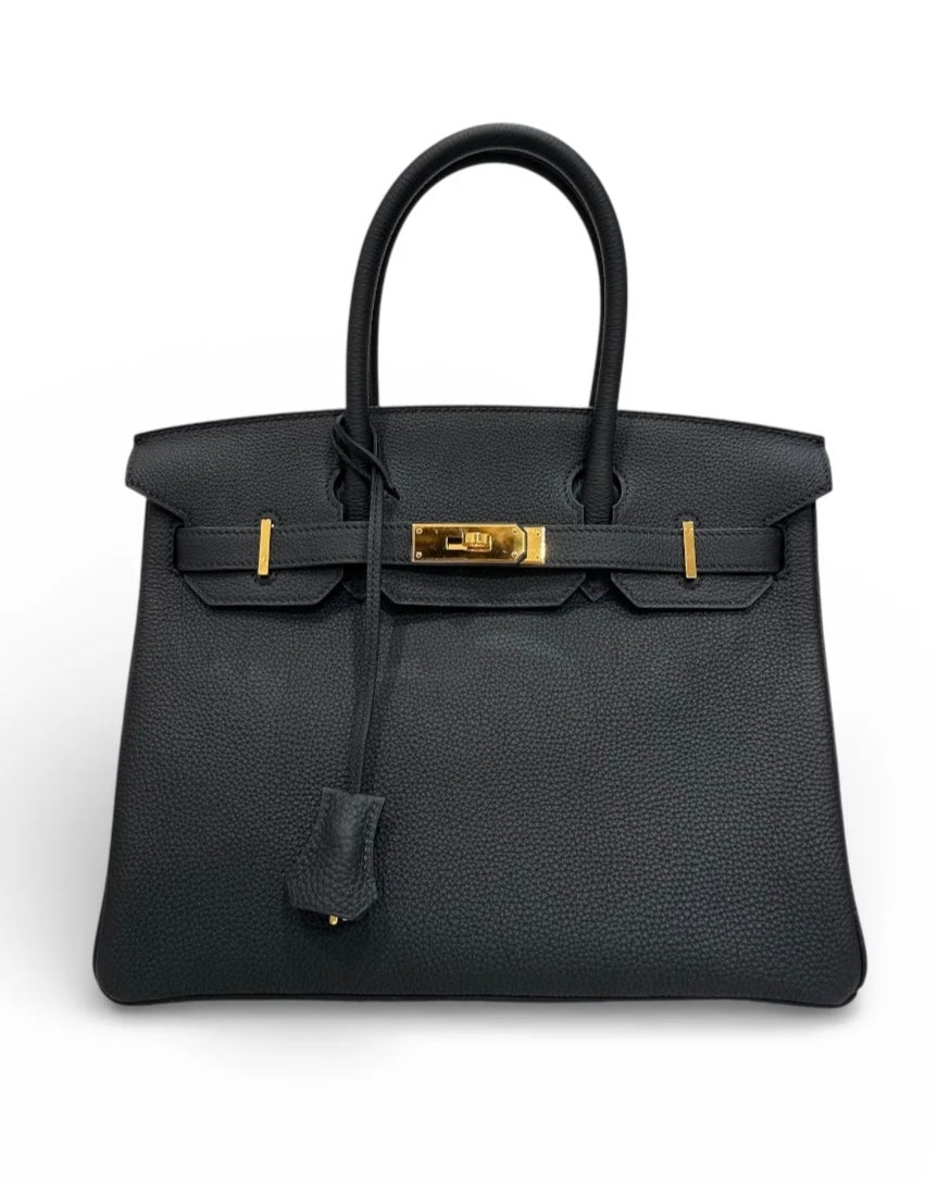Hermes Birkin 30 in Black Togo with GHW - Full Set - U Stamp