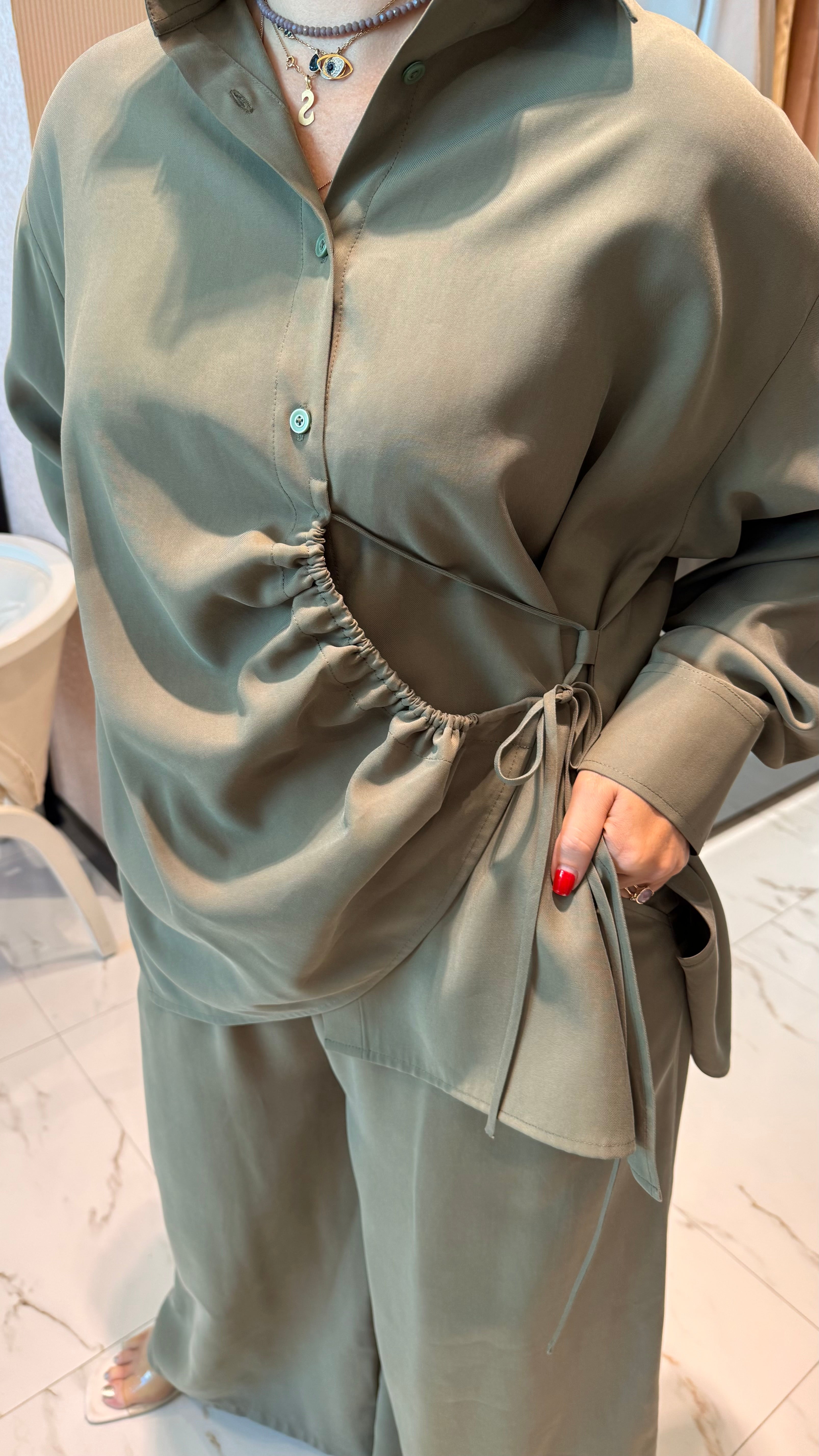 LONG SLEEVES BUTTONED DOWN SHIRT (قميص) “NINA”