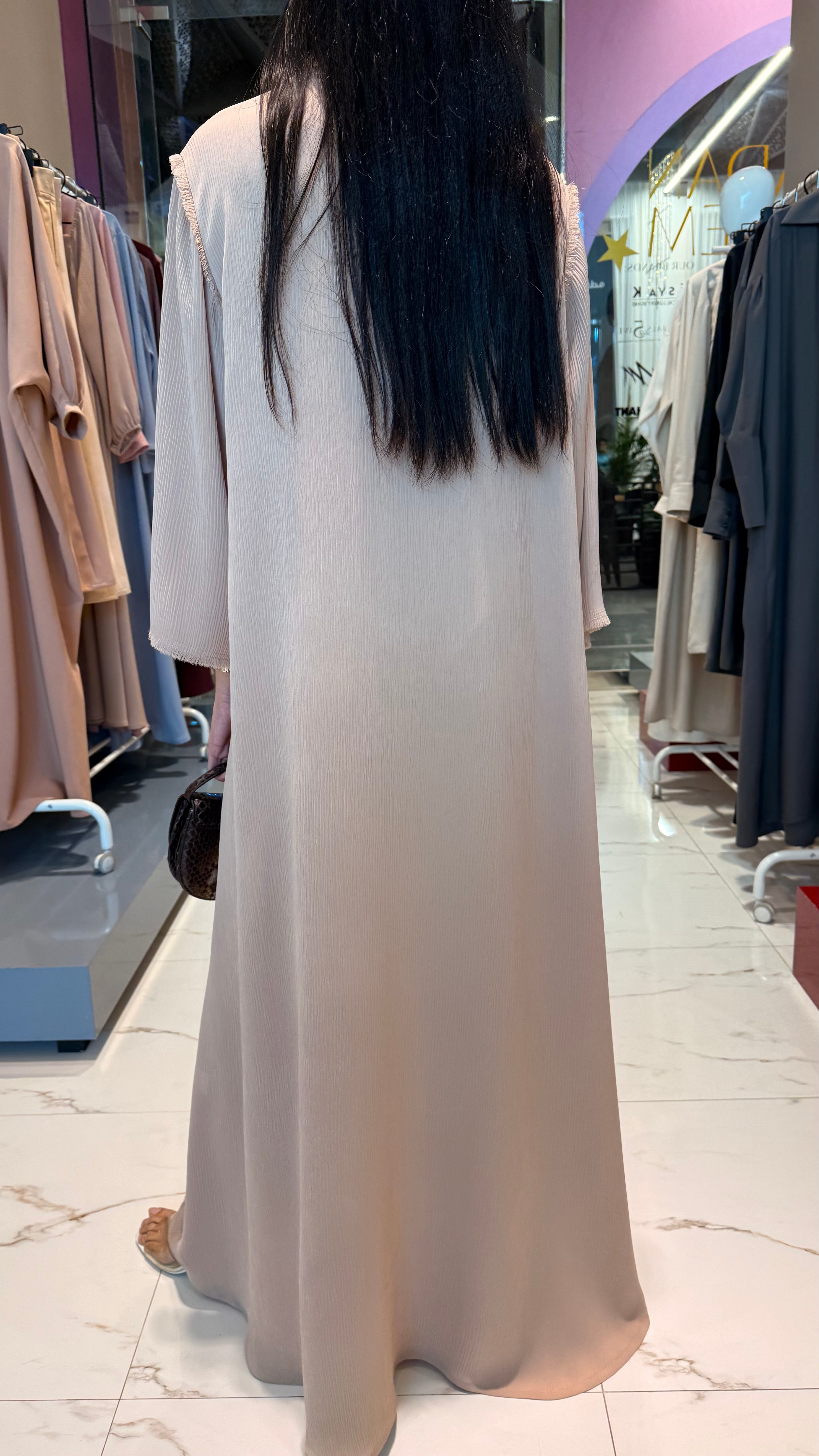 ROUND NECK A-LINE DRESS "KATYA”