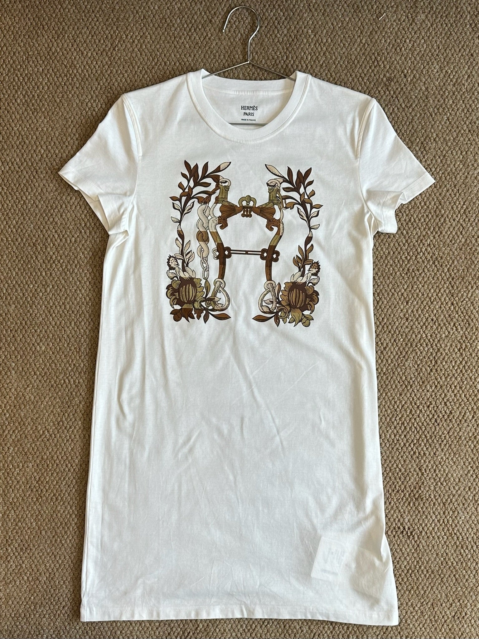 Size 38 - Hermès Della Cavalleria Cartouche T-shirt Dress