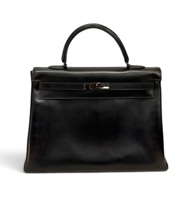 Hermes Kelly 35 Black Box SO Black