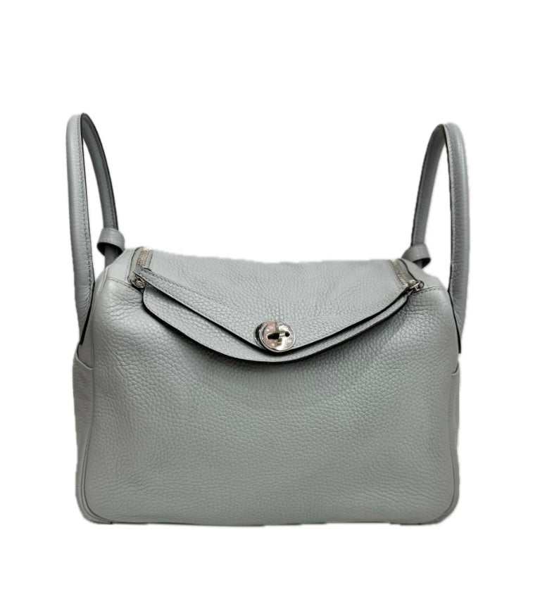 Hermes Lindy 30 Grey Blue with PHW