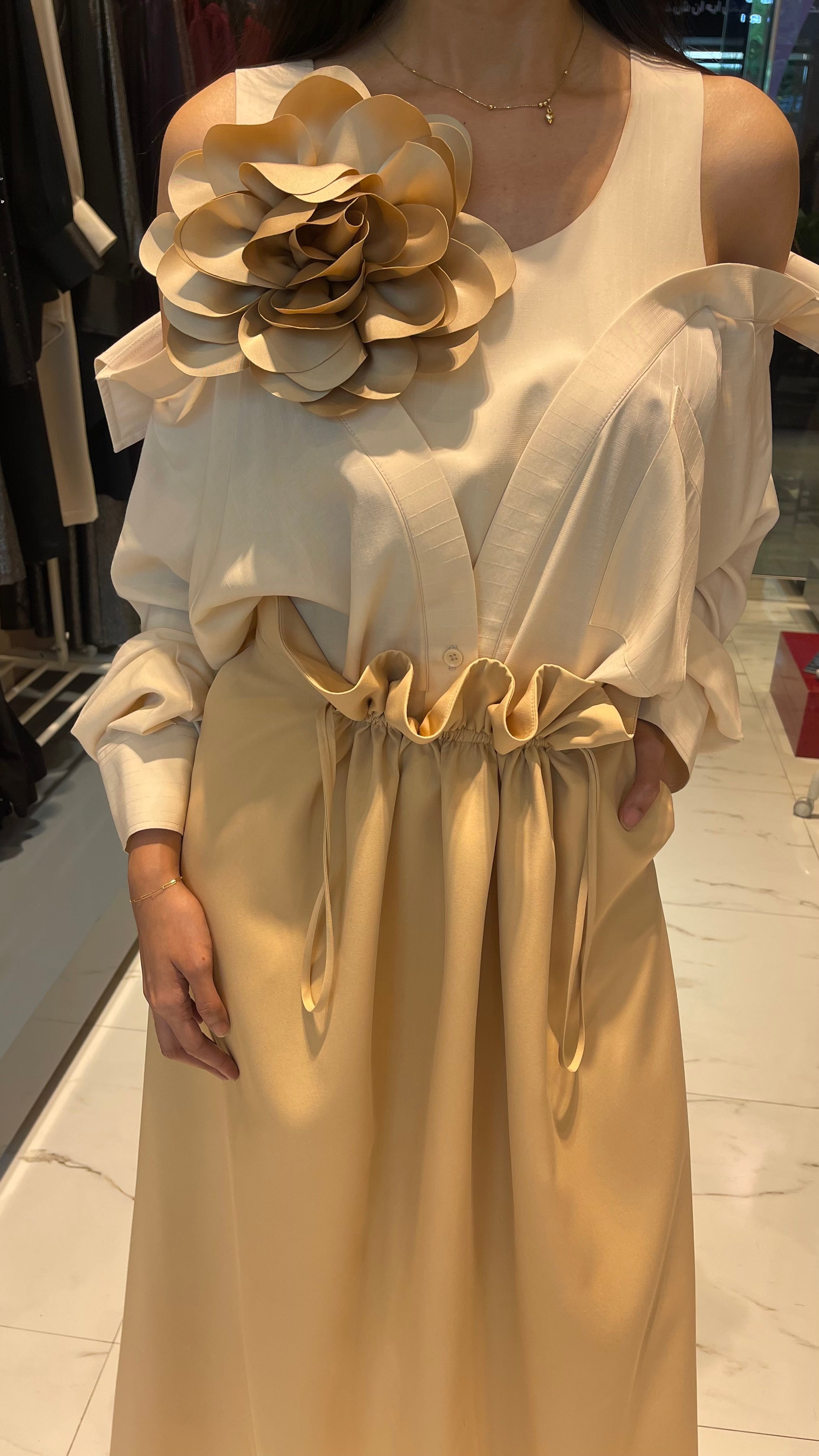 HIGH WAIST SKIRT (التنورة) “JINA” (CREPE COLLECTION)