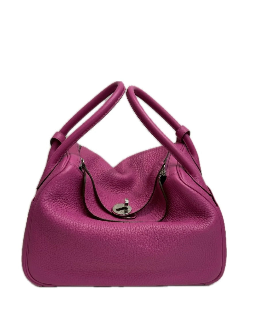 Hermes Lindy 26 Rose Pink with PHW - Full Set