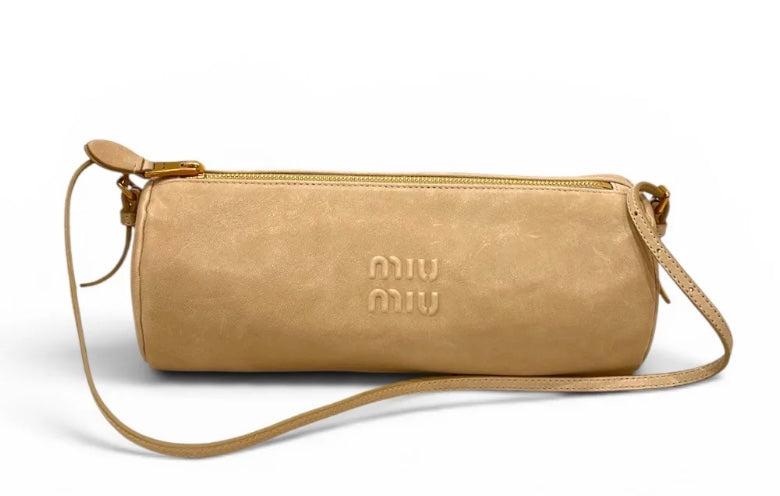 Miu Miu Brown Pochette in Nappa Leather