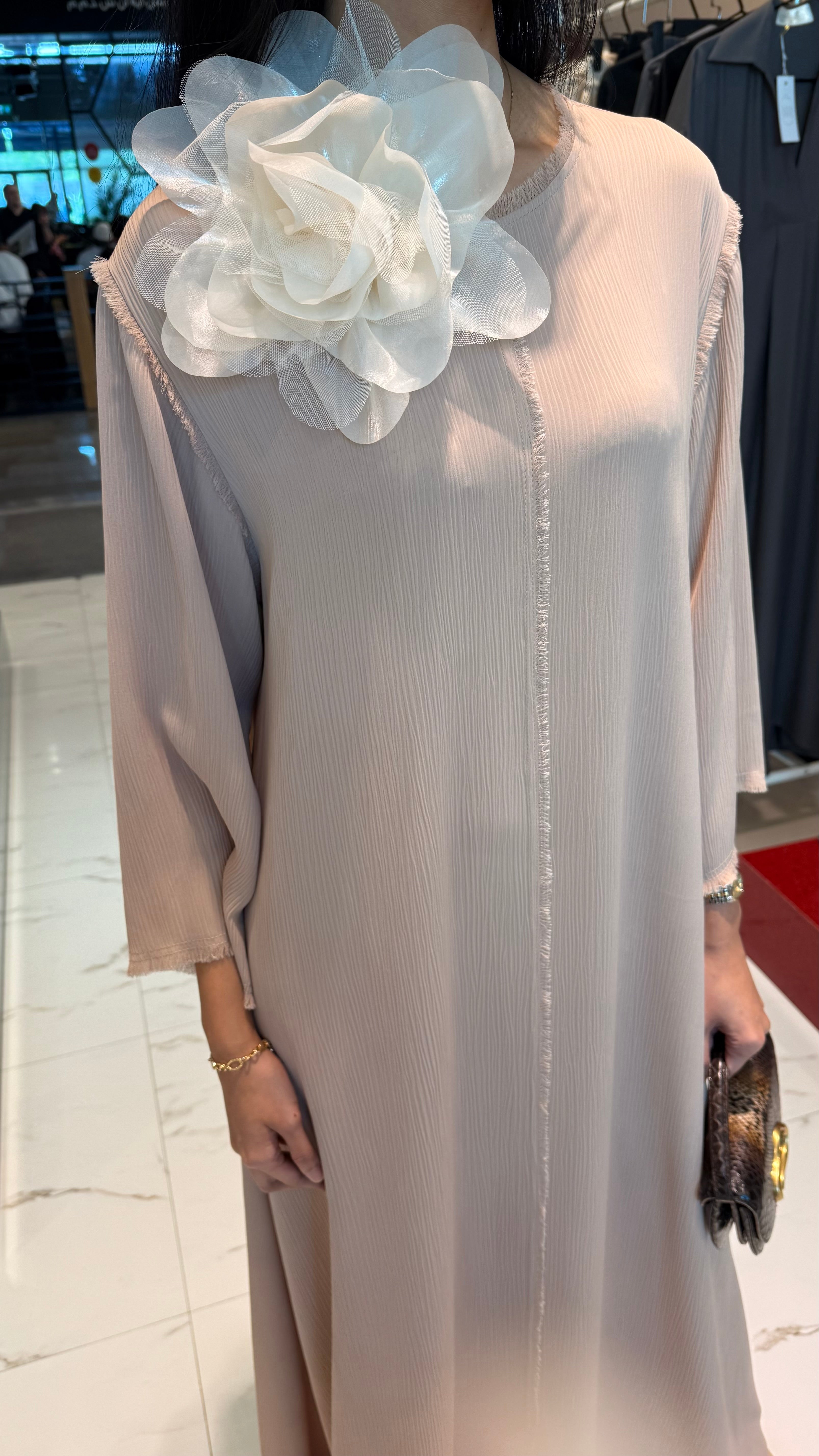 ROUND NECK A-LINE DRESS "KATYA”