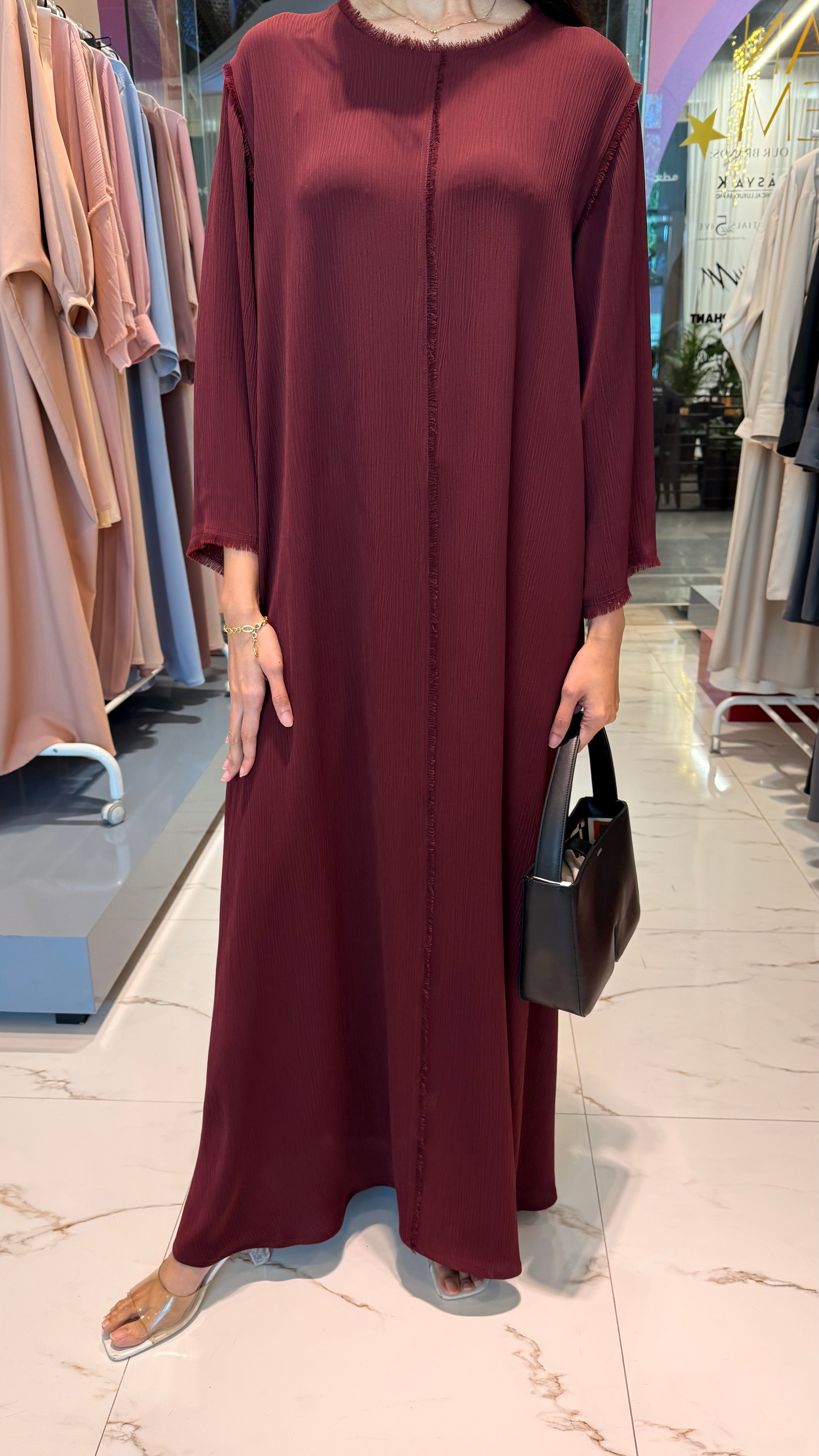 ROUND NECK A-LINE DRESS "KATYA”
