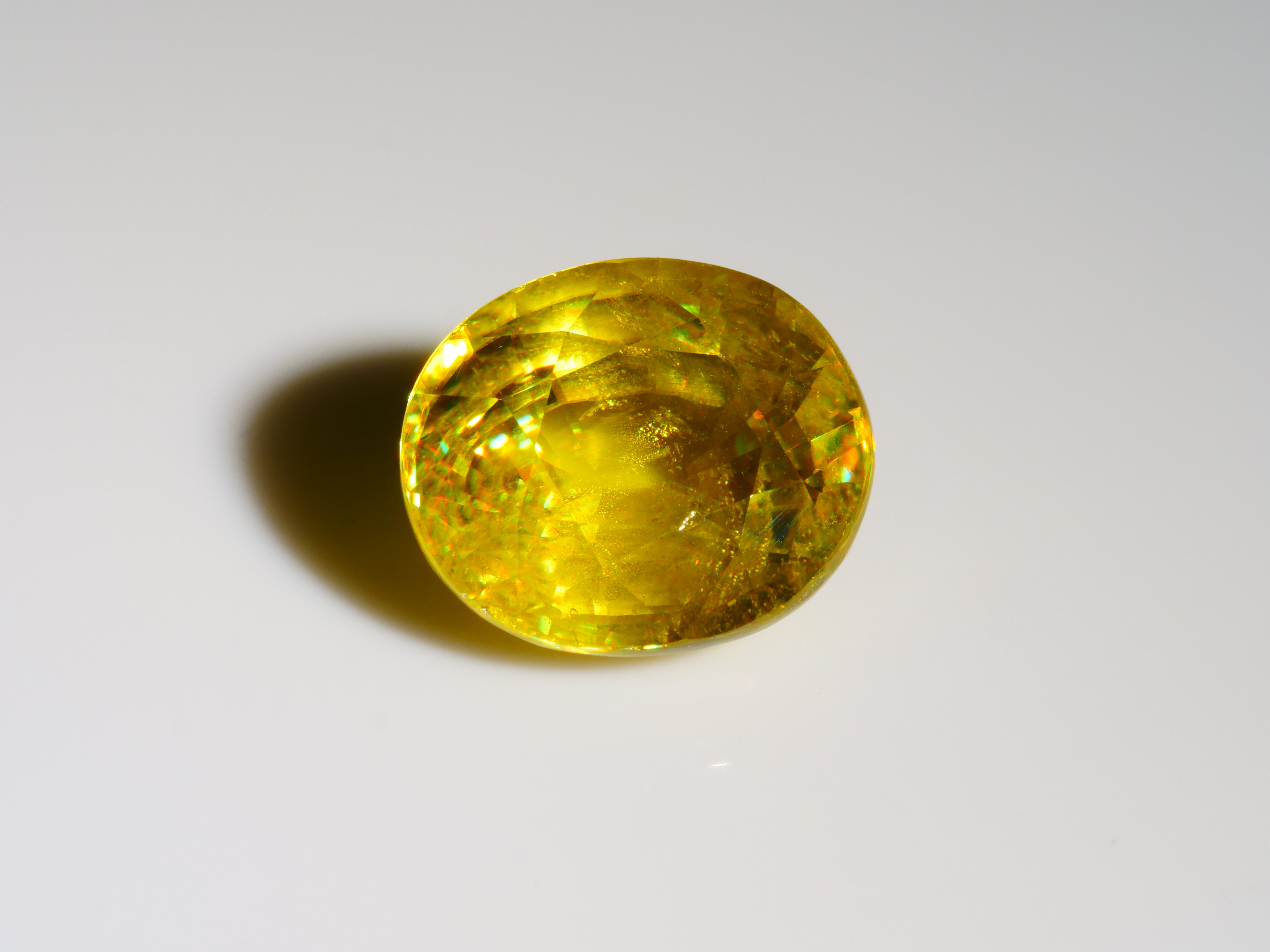 Ambilobe Sphene 4.57ct Oval Fancy Cut