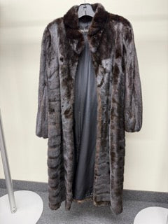 Natural Ranch Mink Coat With Hood - Ranch GM16041903434
