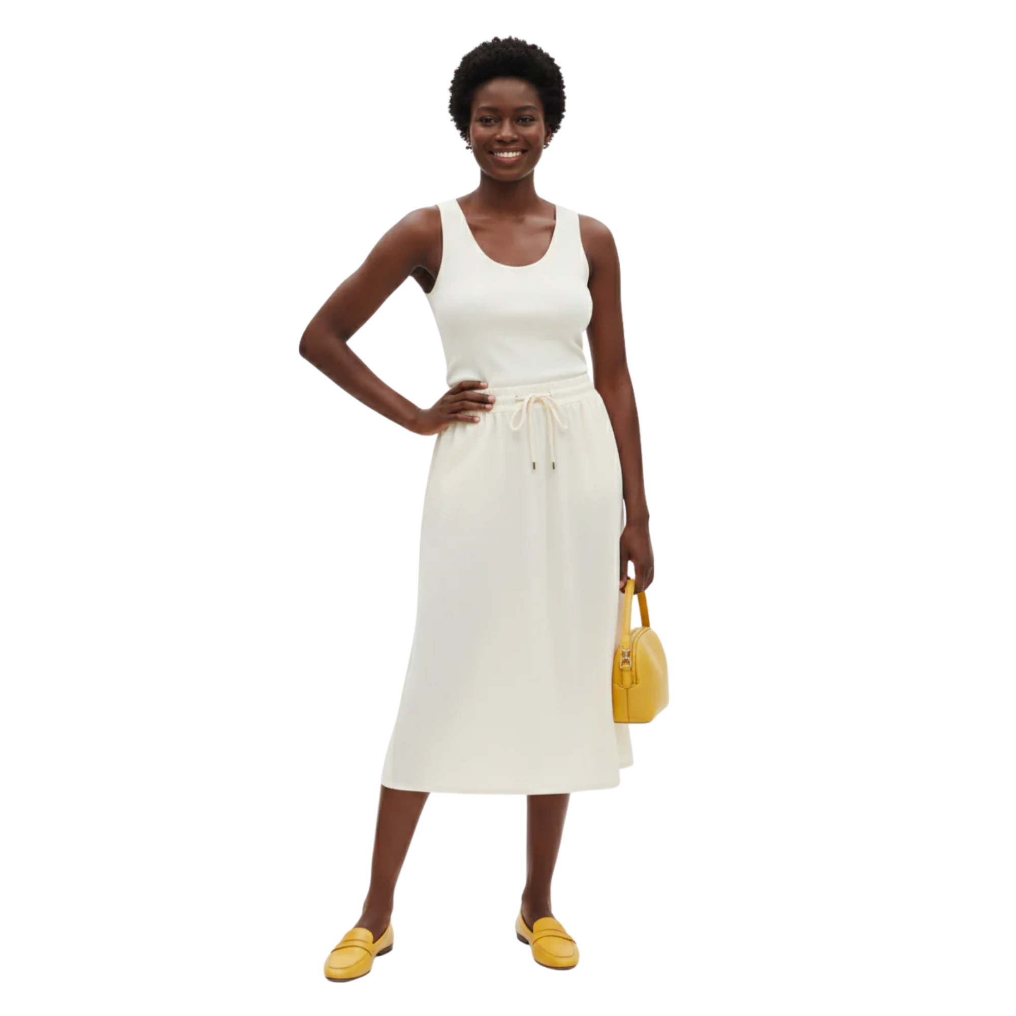 GONNA LINA MATT SILK SKIRT( التنورة)