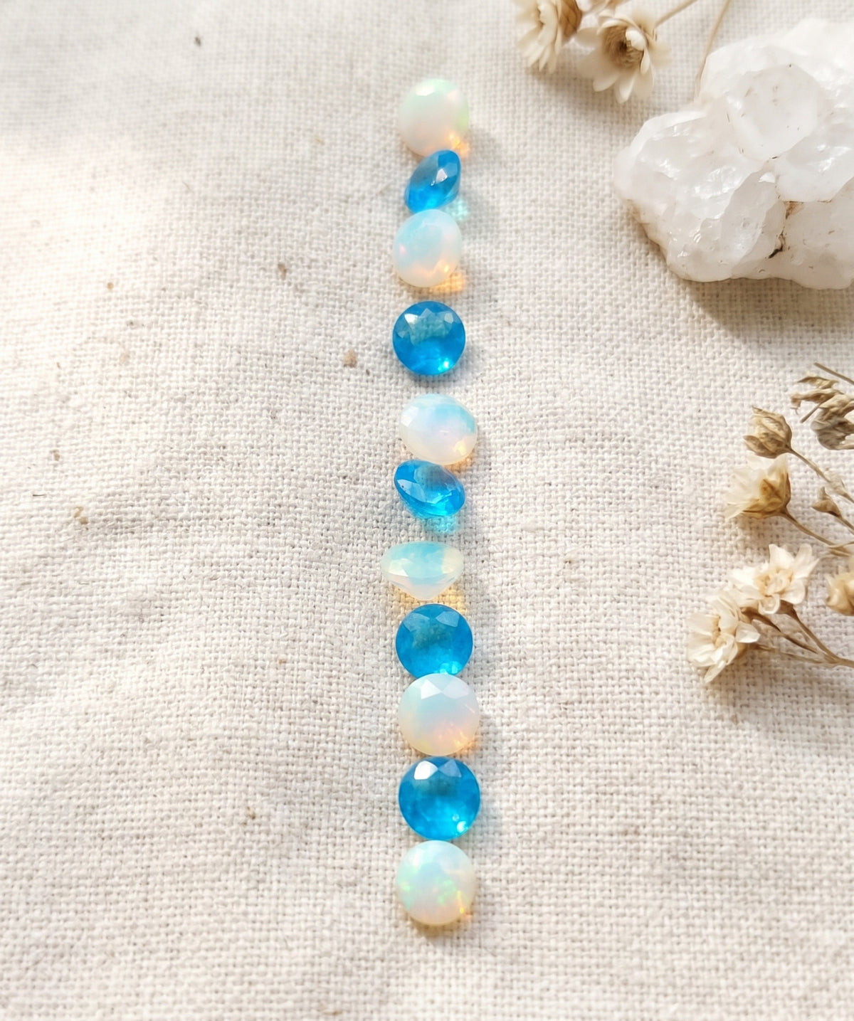 2.06ct Ethopian Opal With Appatite 4 Round Facted DXBS6791