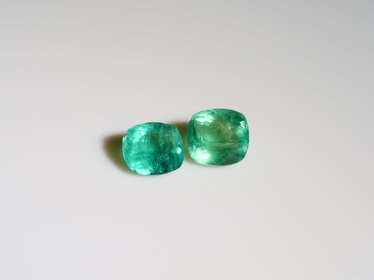 0.85ct Green Haüyne Pair
