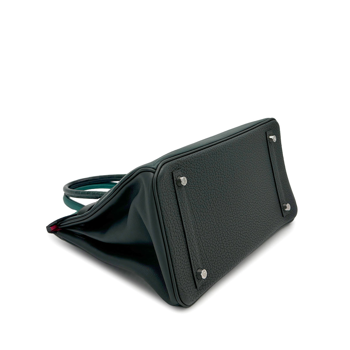 HERMES BIRKIN 30 PATCHWORK VERT FONCE VERT EMERALD VERT TITIEN MALACHITE ROSE AZALEE CROCODILE POROSUS CHEVRE TAURILLON CLEMENCE EPSOM EVERCOLOR SWIFT BOX CALF HAND BAG 2018 C PALLADIUM HARDWARE 90313338