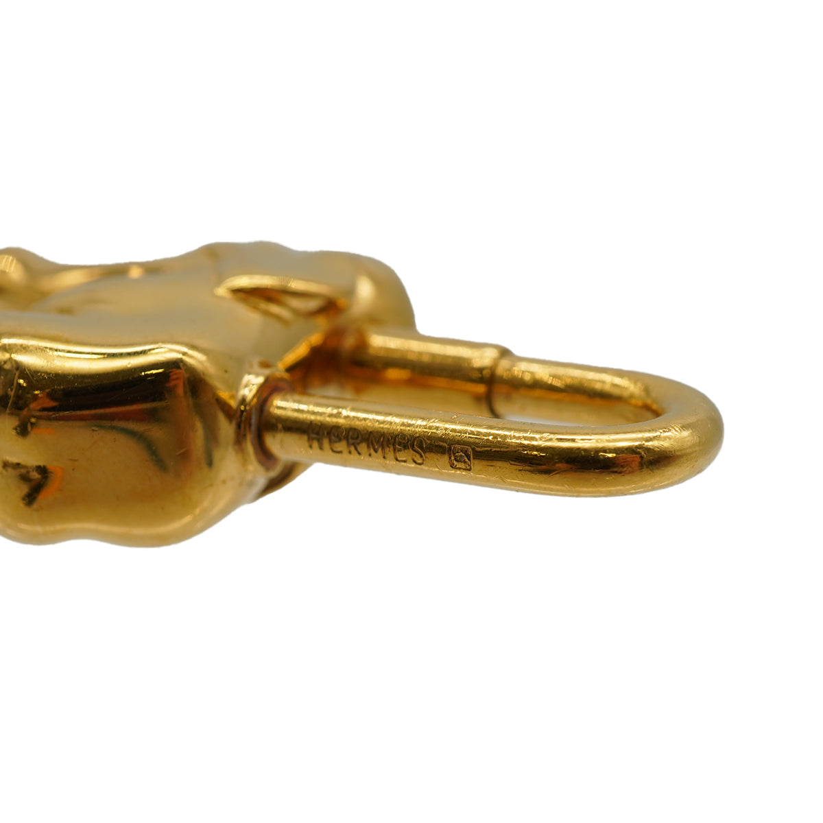 HERMES CADENA CHARM EXOTISME ELEPHANT 1988 GOLD ACCESSORY 90334172