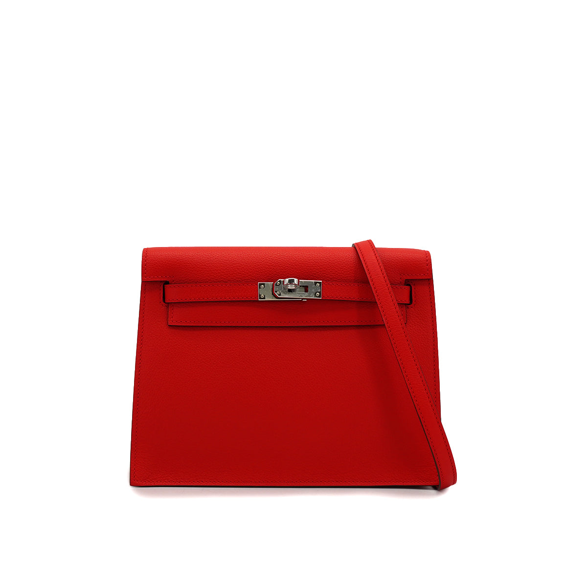 HERMES KELLY DANCE 2 ROUGE RADIEUX EVERCOLOR SHOULDER BAG 2025 K STAMP PALLADIUM HARDWARE 90332567
