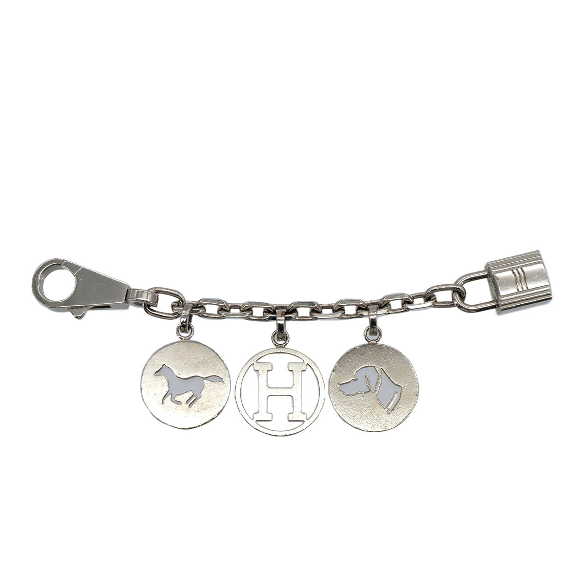 HERMES BAG CHARM AMULET 4 SILVER ACCESSORY PALLADIUM HARDWARE 90313418