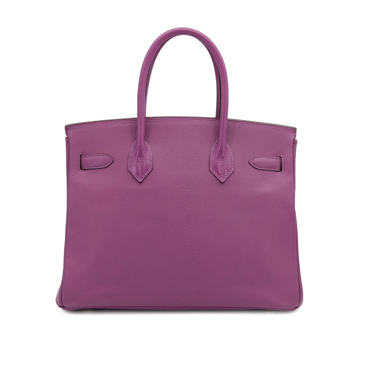 HERMES BIRKIN 30 CYCLAMEN CHEVRE HAND BAG 2005 SQUARE I PALLADIUM HARDWARE 90316990