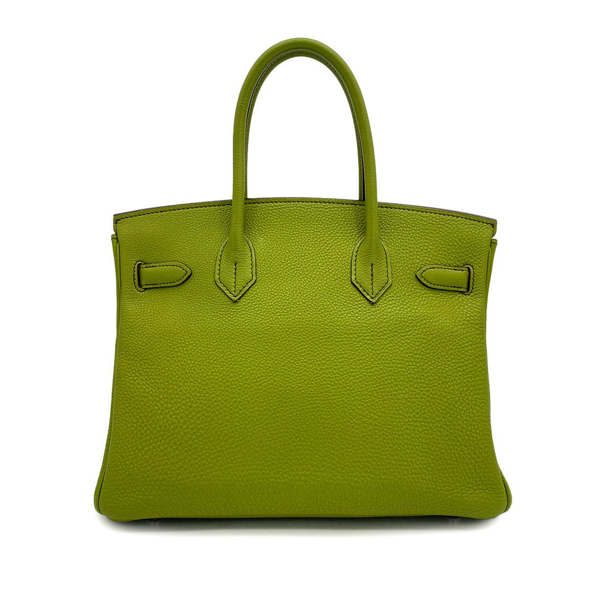 HERMES BIRKIN 30 ANIS GREEN TOGO HAND BAG 2007 SQUARE K PALLADIUM HARDWARE 90317919