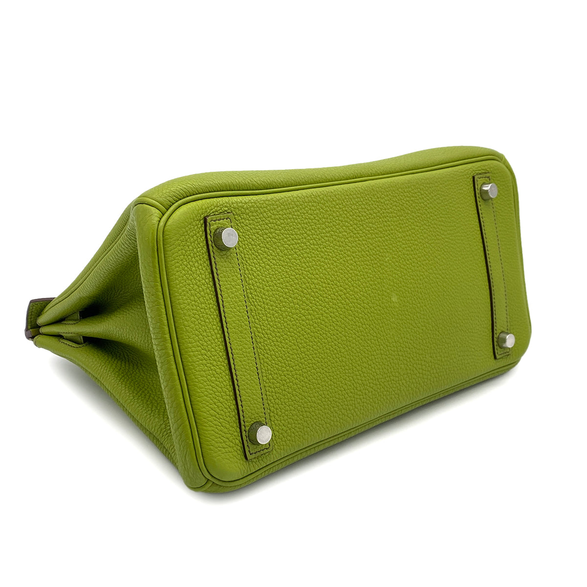 HERMES BIRKIN 30 ANIS GREEN TOGO HAND BAG 2007 SQUARE K PALLADIUM HARDWARE 90317919
