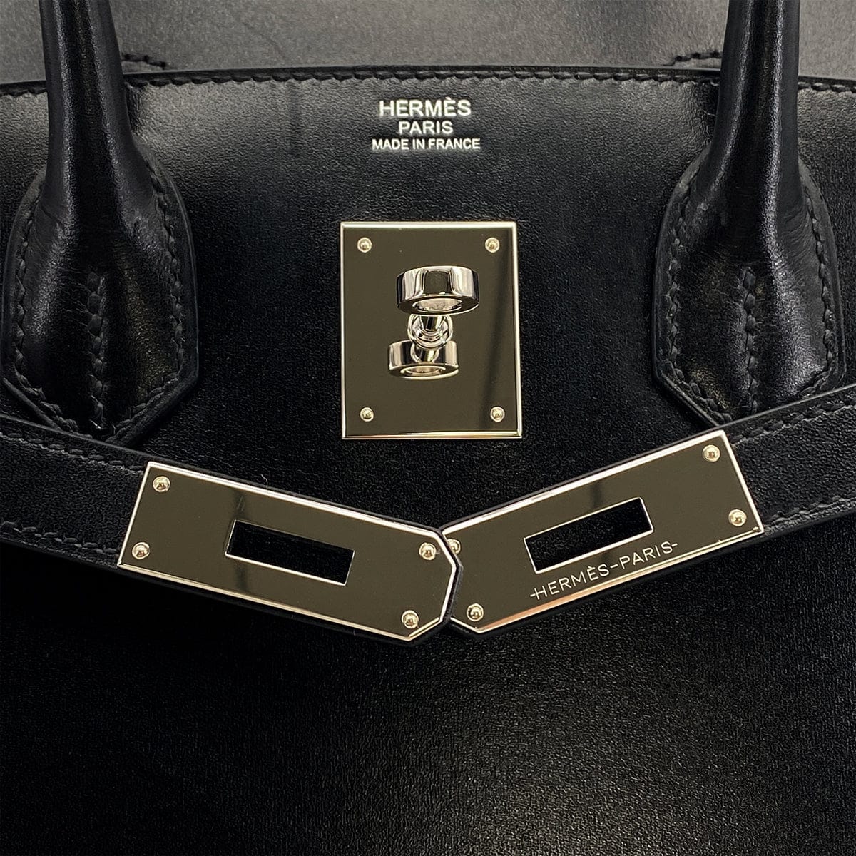 HERMES BIRKIN 30 SELLIER BLACK BOXCALF HAND BAG 2024 W STAMP PALLADIUM HARDWARE 90324129
