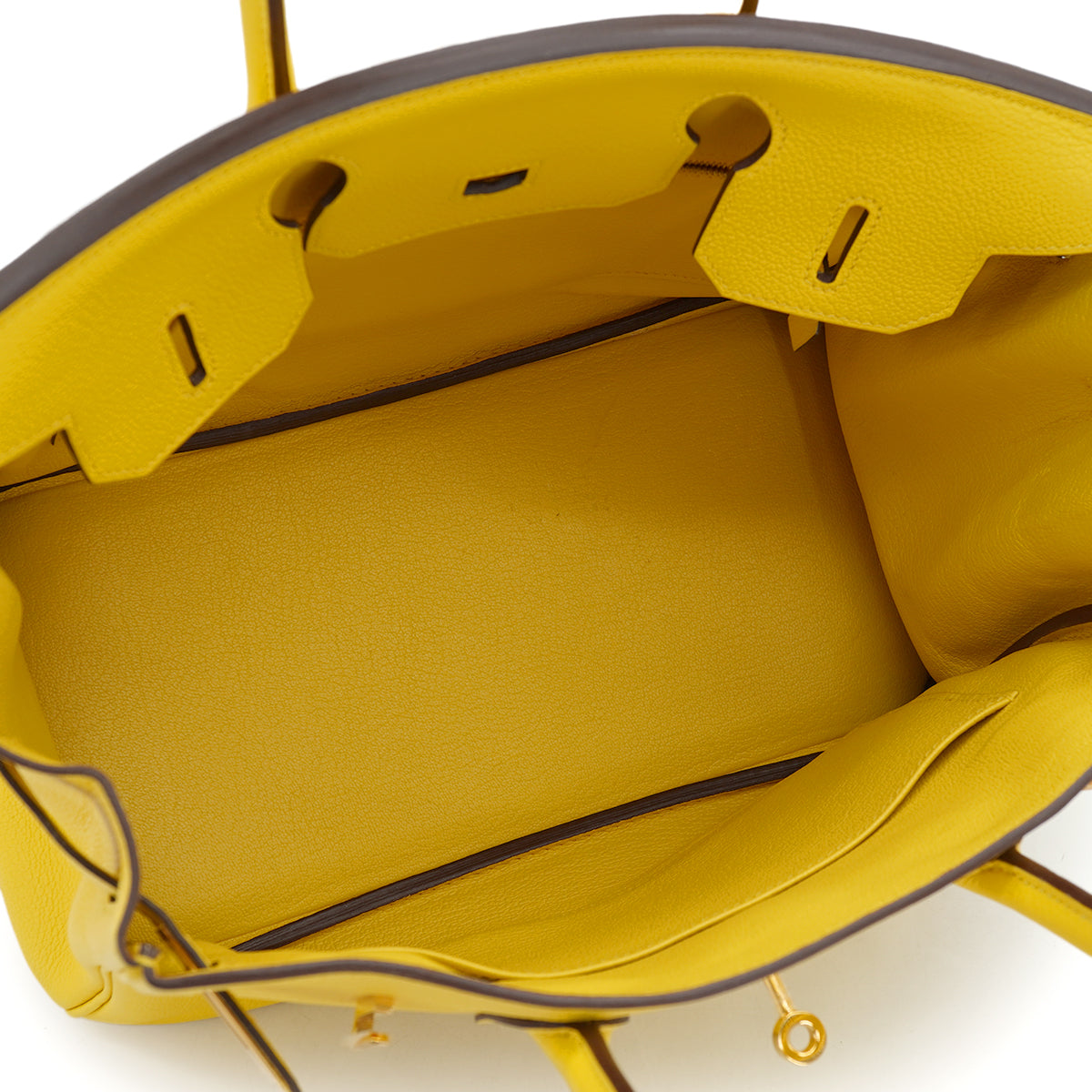 HERMES BIRKIN 30 JAUNE DE NAPLES TAURILLON NOVILLO HAND BAG 2019 D STAMP GOLD HARDWARE 90331366