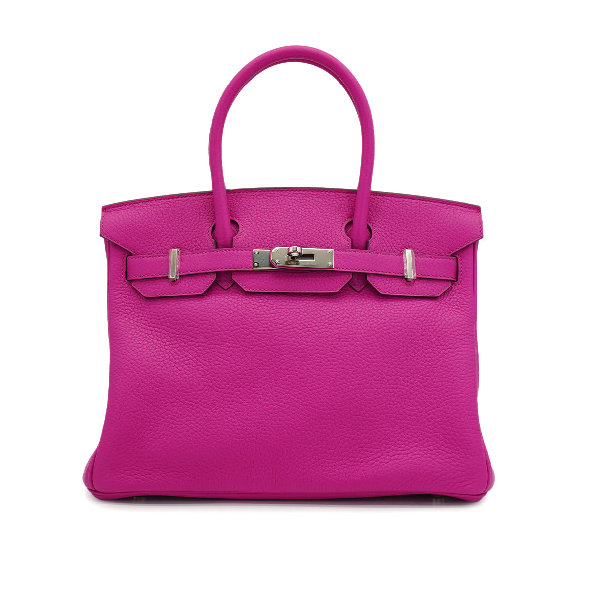 HERMES BIRKIN 30 MAGNOLIA TAURILLON CLEMENCE HAND BAG 2018 C STAMP PALLADIUM HARDWARE 90334137