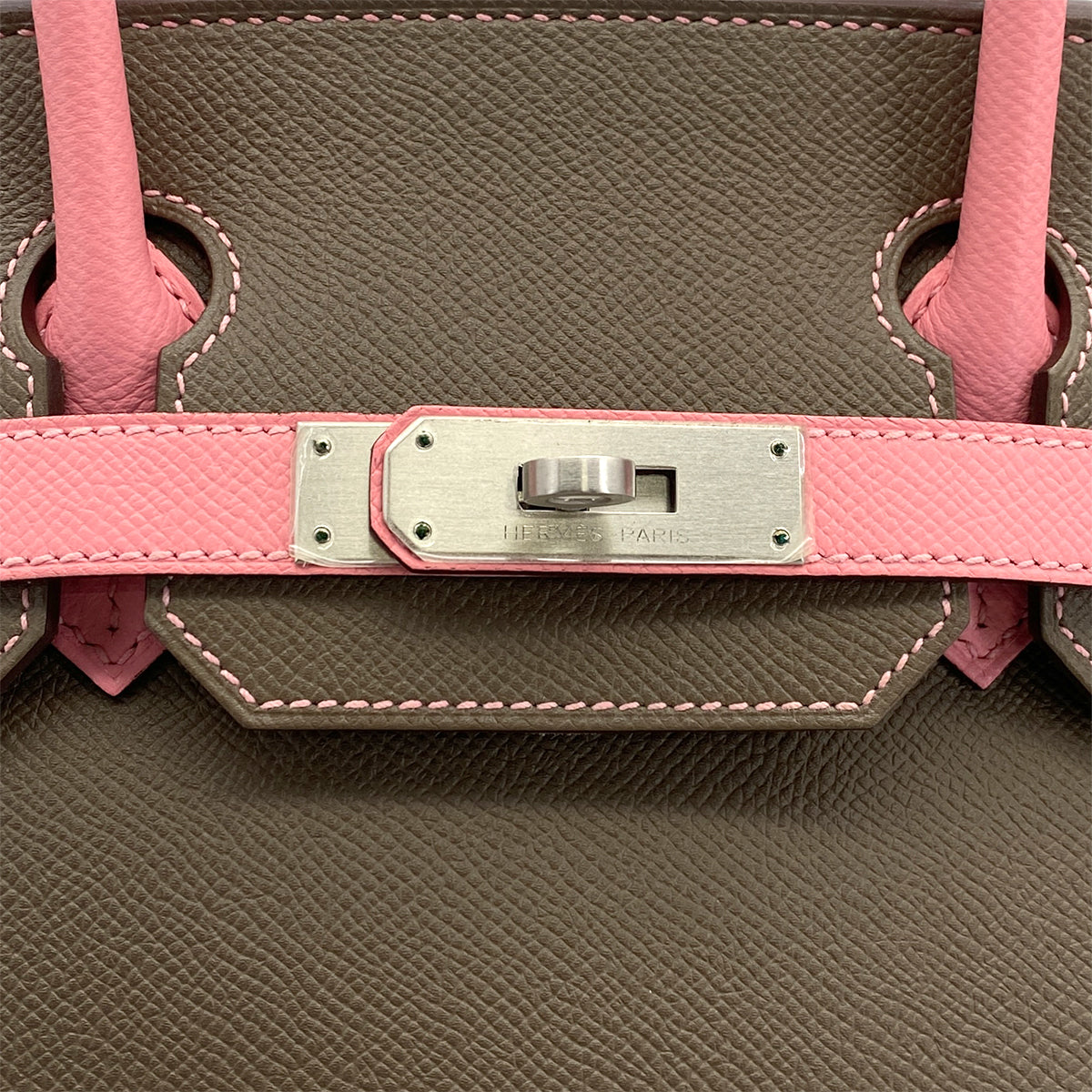 HERMES BIRKIN 30 TAUPE ROSE CONFETTI VEAU EPSOM HAND BAG 2014 SQUARE R MATT HARDWARE SPO 90317722