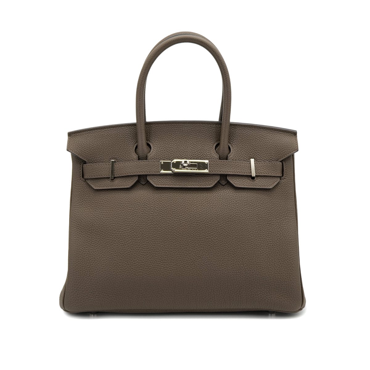 HERMES BIRKIN 30 TAUPE TOGO HAND BAG 2015 T STAMP PALLADIUM HARDWARE 90320995