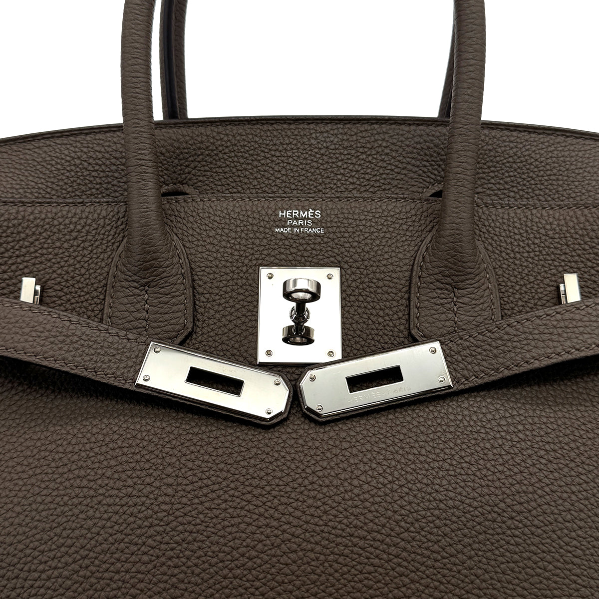 HERMES BIRKIN 30 TAUPE TOGO HAND BAG 2015 T STAMP PALLADIUM HARDWARE 90320995
