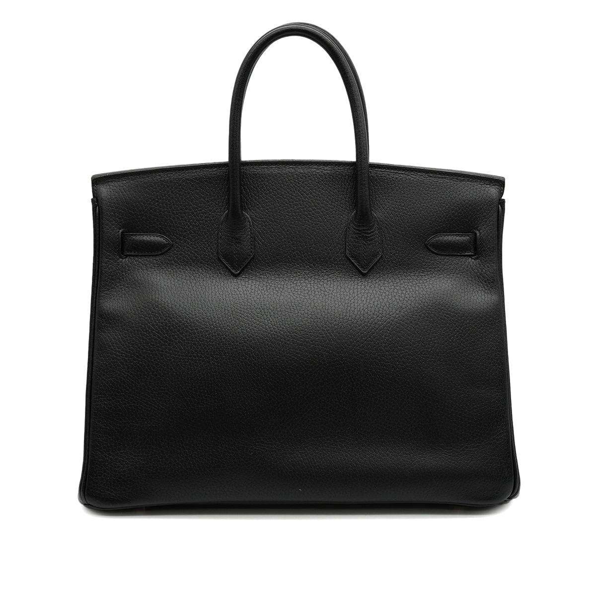 HERMES BIRKIN 35 BLACK ARDENNES HAND BAG 1996 CIRCLE Z GOLD HARDWARE 90334499