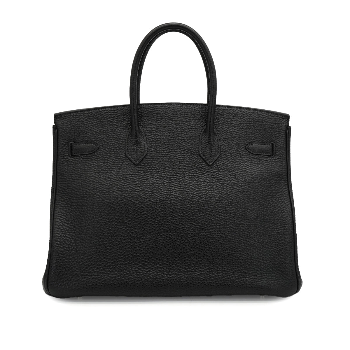 HERMES BIRKIN 35 BLACK TOGO HAND BAG 2004 SQUARE H PALLADIUM HARDWARE 90341158