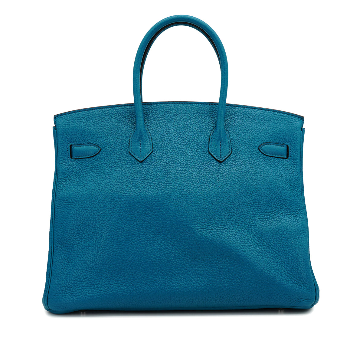HERMES BIRKIN 35 BLUE IZMIR TAURILLON CLEMENCE HAND BAG 2013 SQUARE Q PALLADIUM HARDWARE 90328469
