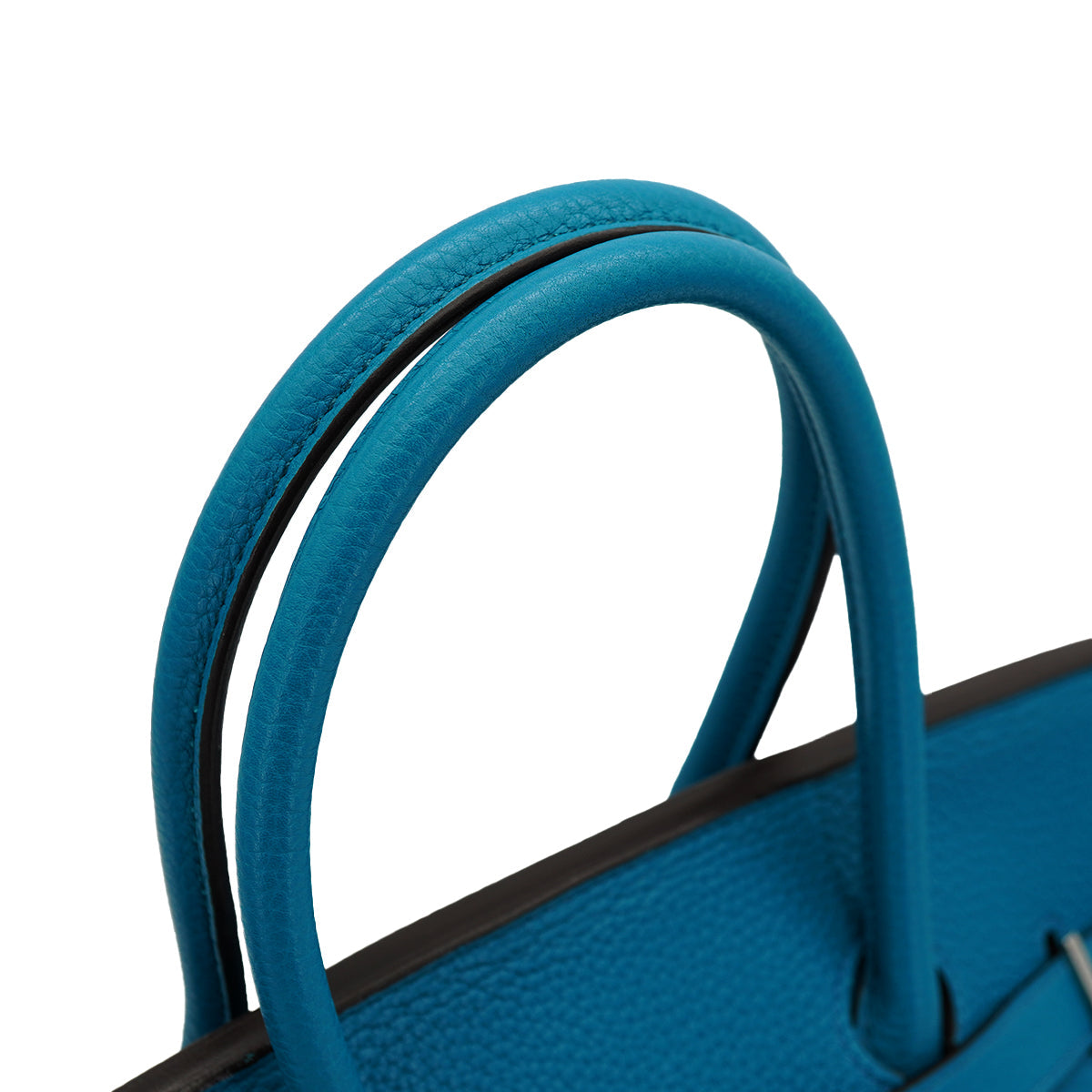 HERMES BIRKIN 35 BLUE IZMIR TAURILLON CLEMENCE HAND BAG 2013 SQUARE Q PALLADIUM HARDWARE 90328469
