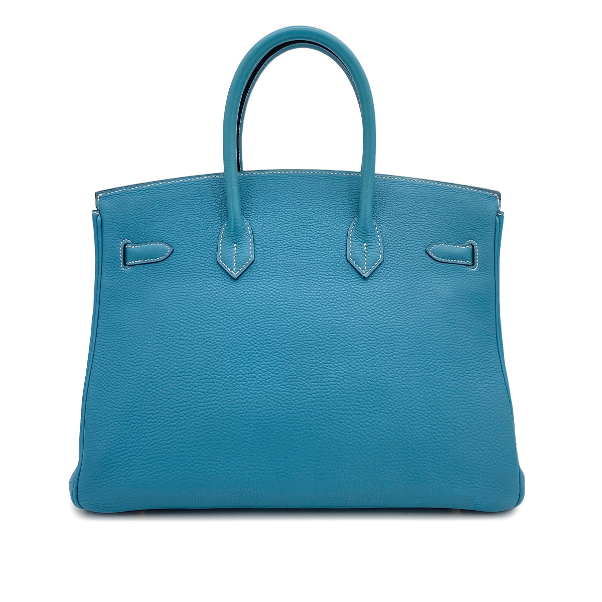 HERMES BIRKIN 35 BLUE JEAN TOGO HAND BAG 2003 SQUARE G GOLD HARDWARE 90317184