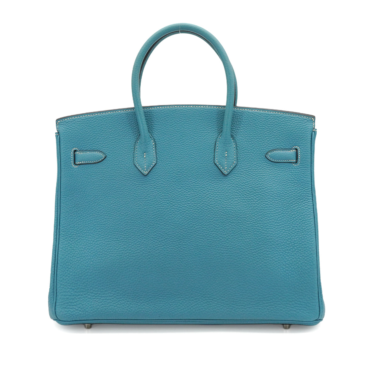 HERMES BIRKIN 35 BLUE JEAN TOGO HAND BAG 2004 SQUARE H PALLADIUM HARDWARE 90342735