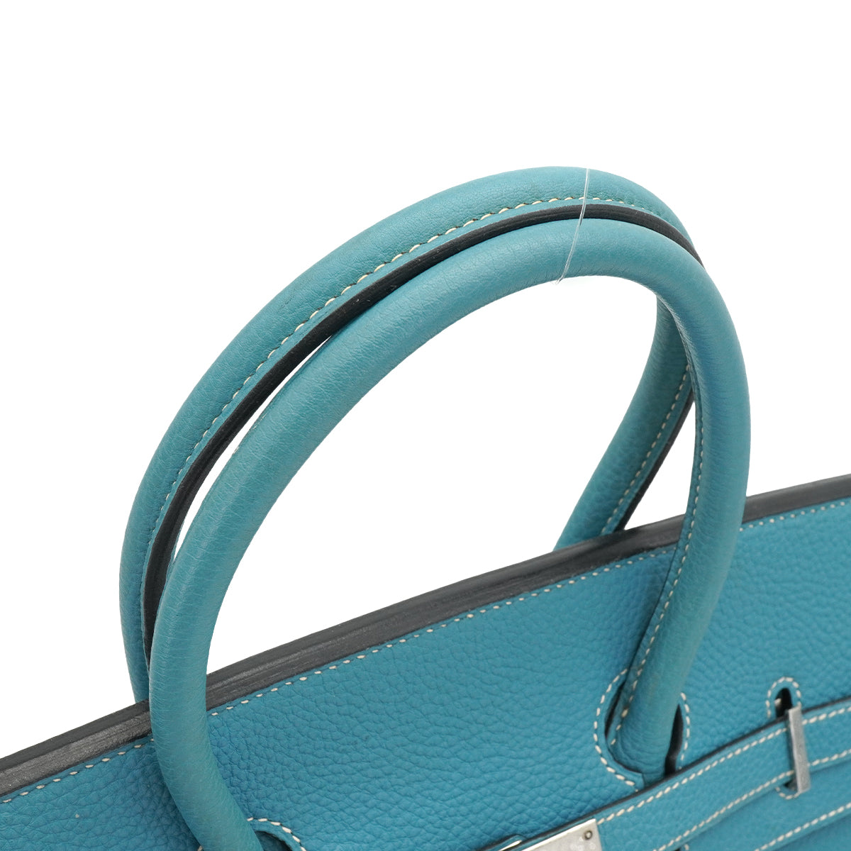 HERMES BIRKIN 35 BLUE JEAN TOGO HAND BAG 2004 SQUARE H PALLADIUM HARDWARE 90342735