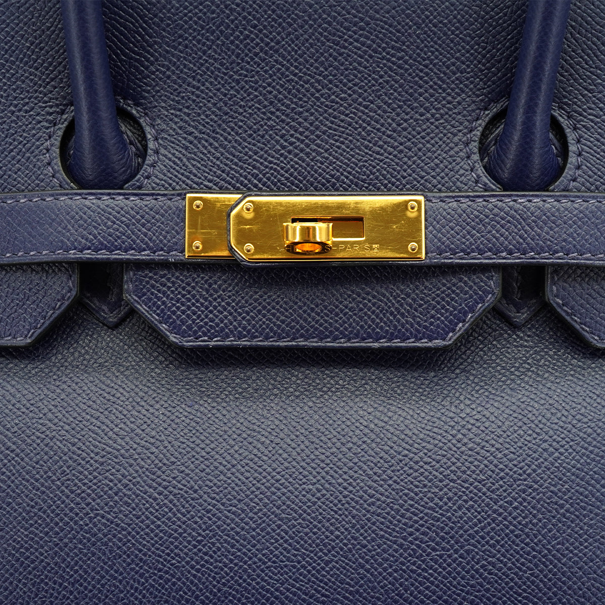HERMES BIRKIN 35 BLUE SAPHIR VEAU EPSOM HAND BAG 2016 X STAMP GOLD HARDWARE 90331659