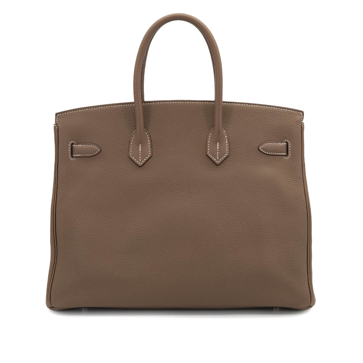 HERMES BIRKIN 35 ETOUPE TOGO HAND BAG 2014 SQUARE R PALLADIUM HARDWARE 90314375