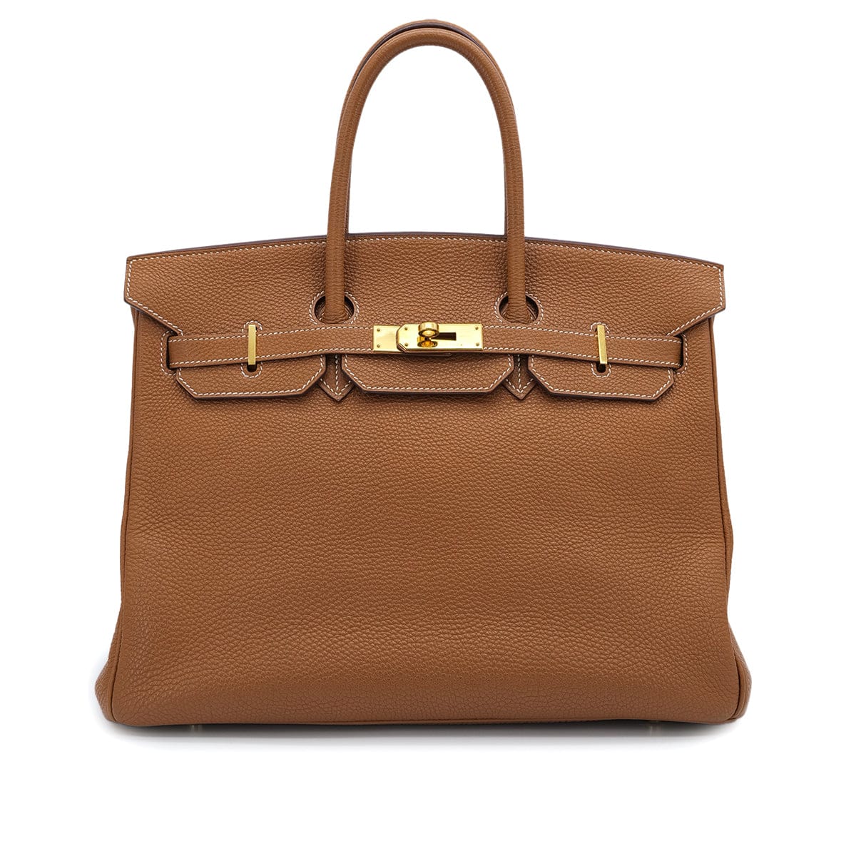 HERMES BIRKIN 35 GOLD TOGO HAND BAG 2006 SQUARE J GOLD HARDWARE 90325632
