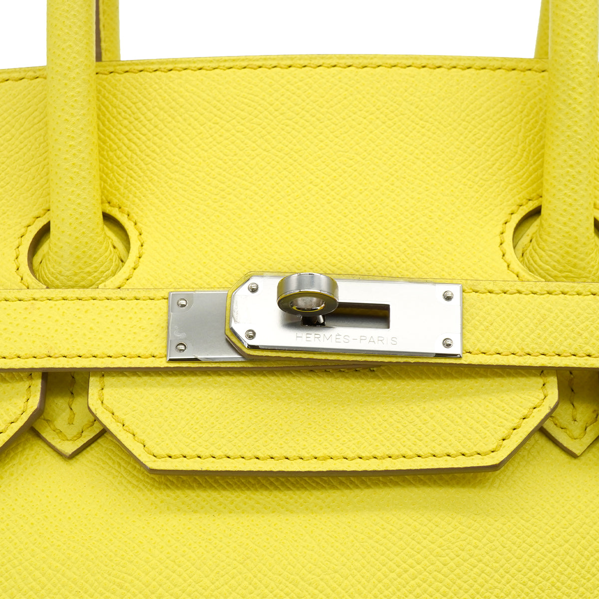HERMES BIRKIN 35 LIME EPSOM HAND BAG 2013 SQUARE Q PALLADIUM HARDWARE 90334301
