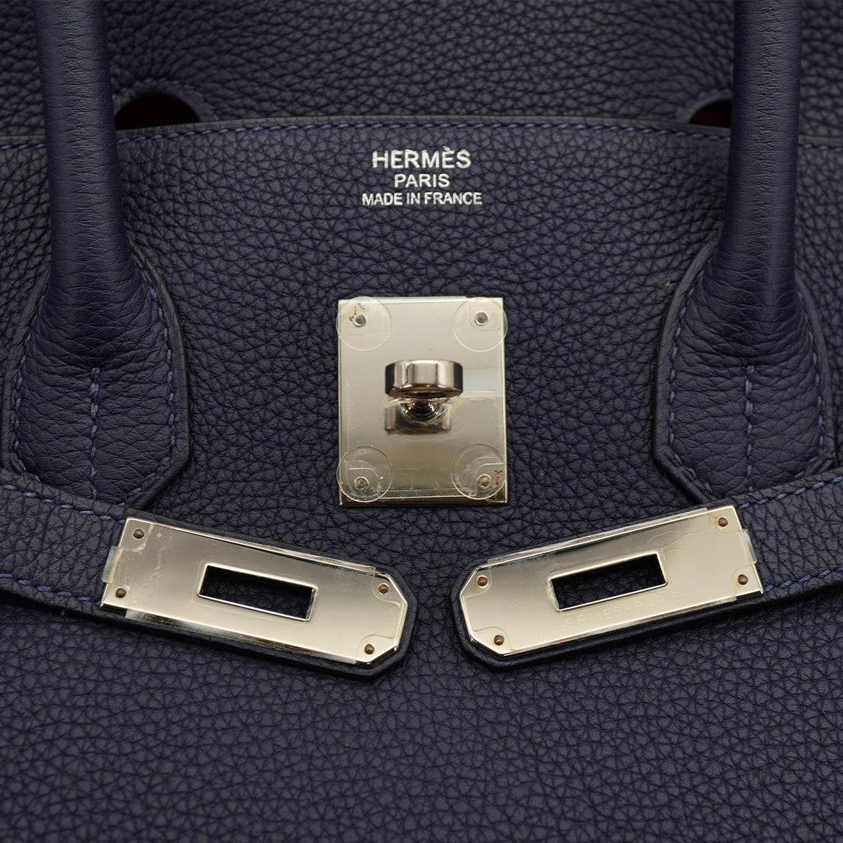 HERMES BIRKIN 35 VERSO BLUE NUIT ORANGE TOGO HAND BAG 2017 A STAMP PALLADIUM HARDWARE 90334134