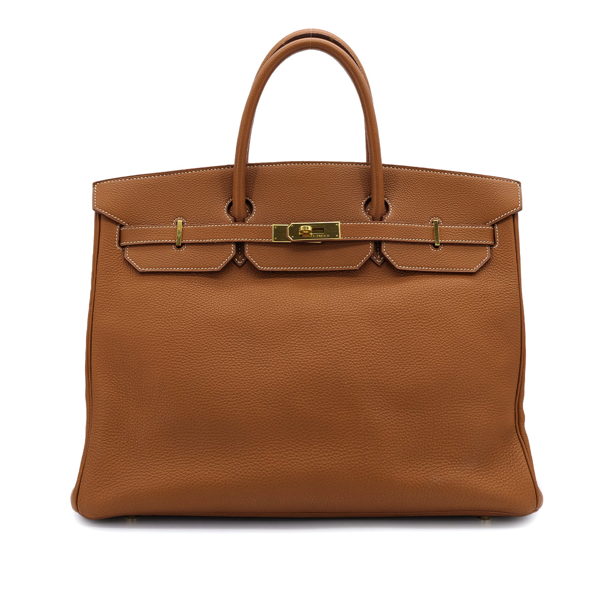 HERMES BIRKIN 40 GOLD TOGO HAND BAG 1999 SQUARE C GOLD HARDWARE 90312701