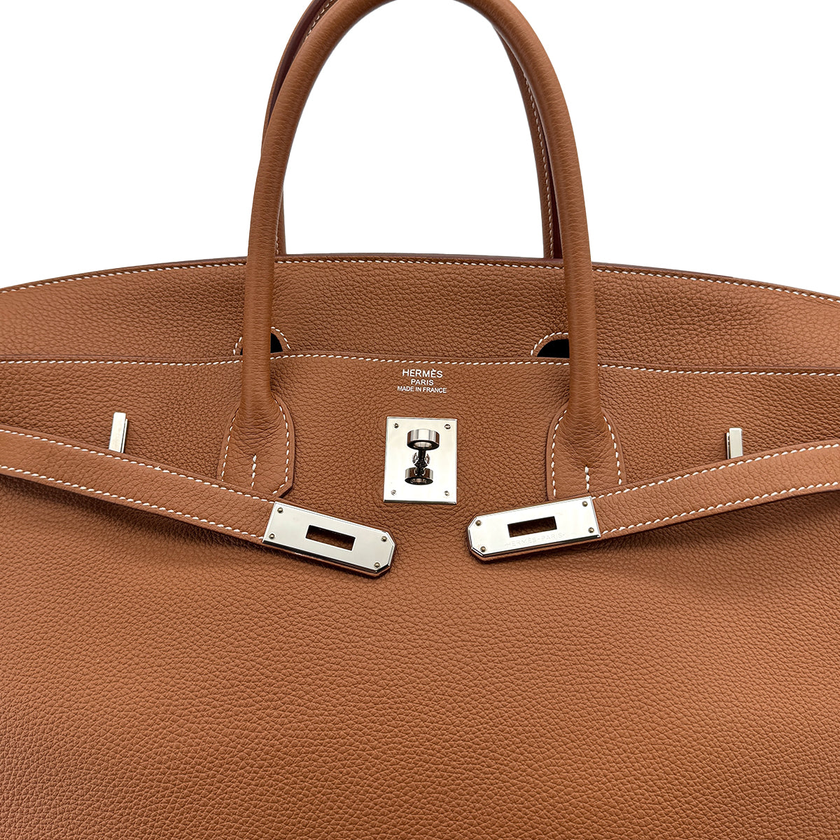HERMES BIRKIN 40 GOLD TOGO HAND BAG 2023 B PALLADIUM HARDWARE 90313350