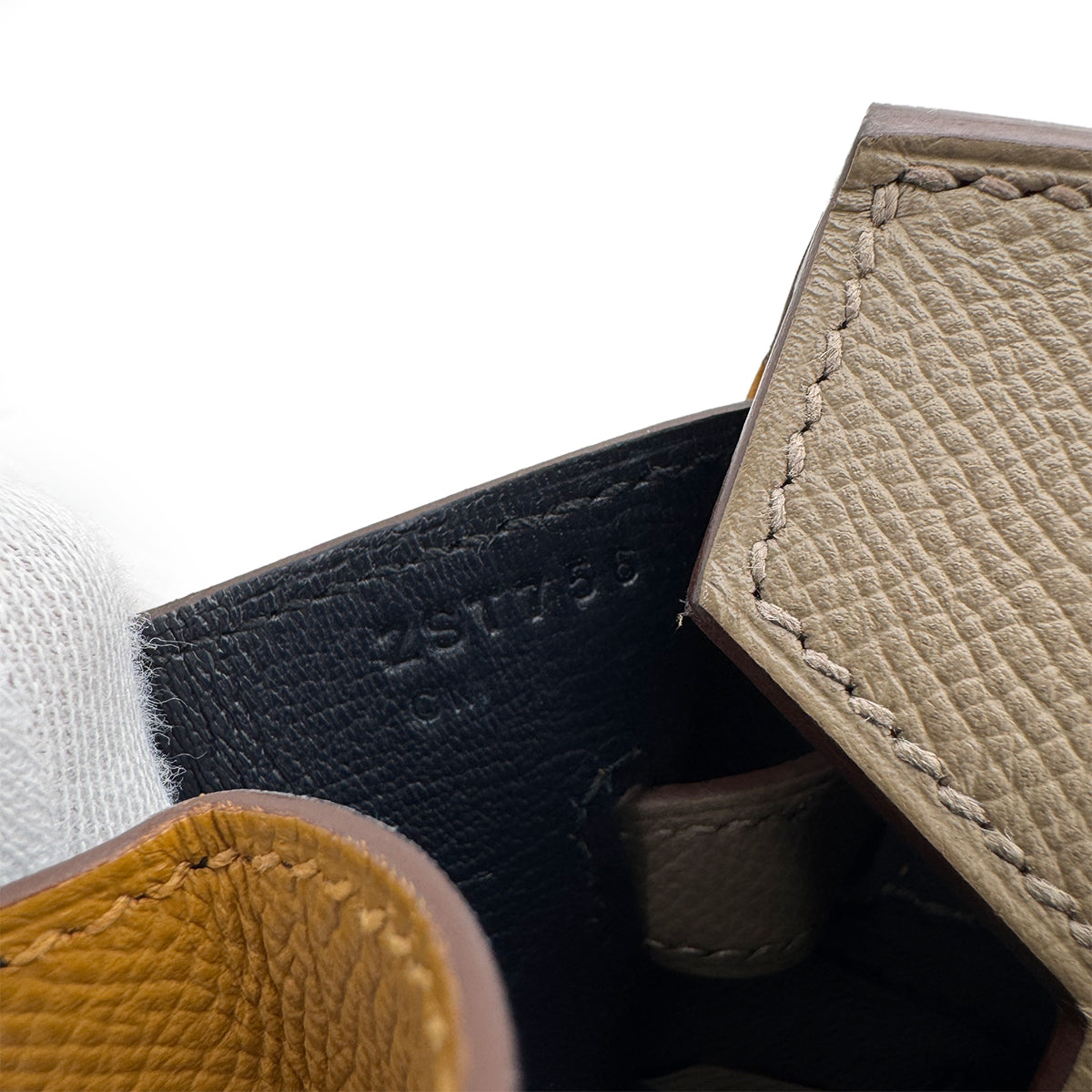 HERMES BIRKIN SELLIER CASAQUE 30 ETOUPE SESAME BLUE INDIGO EPSOM HAND BAG 2021 Z STAMP PALLADIUM HARDWARE 90314763