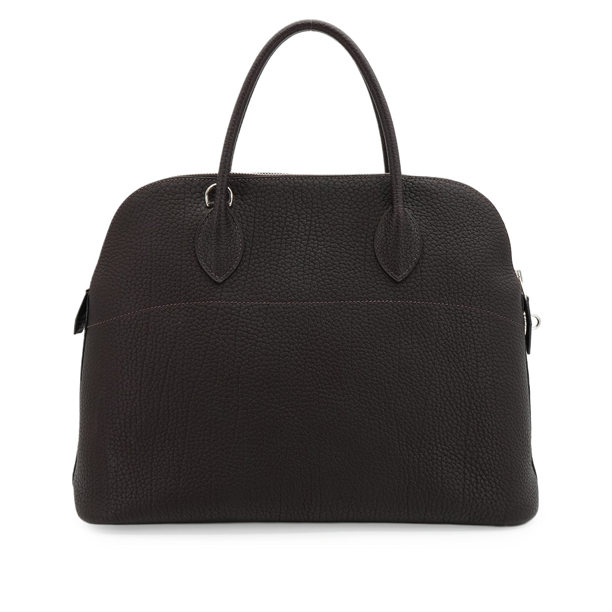 HERMES BOLIDE 35 EBENE FJORD HAND SHOULDER BAG 2006 SQUARE J PALLADIUM HARDWARE 90348414