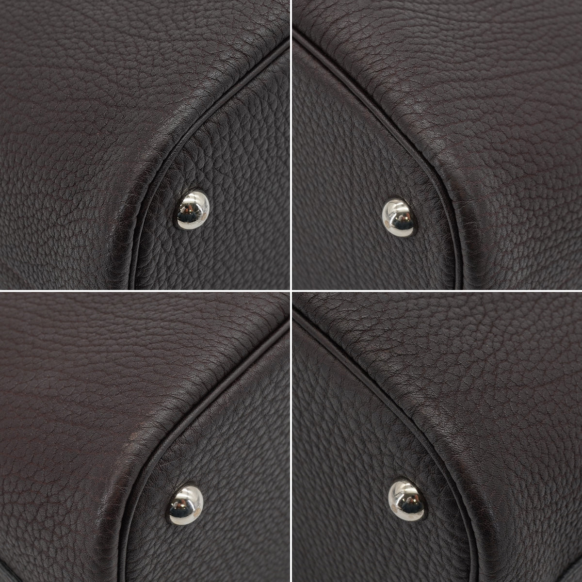 HERMES BOLIDE 35 EBENE FJORD HAND SHOULDER BAG 2006 SQUARE J PALLADIUM HARDWARE 90348414