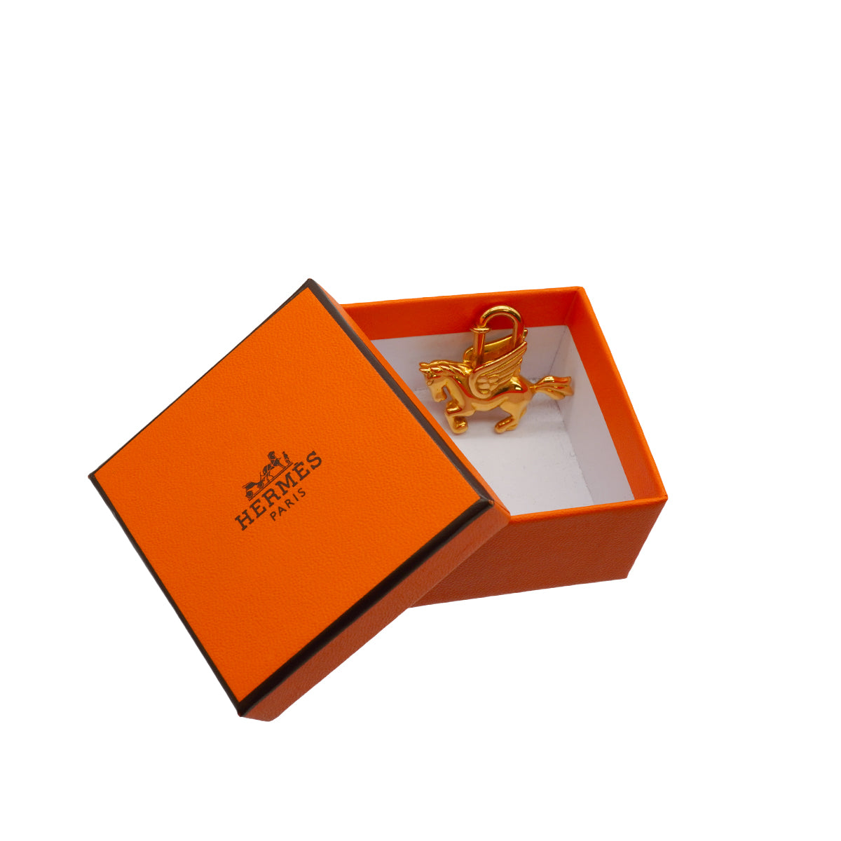 HERMES CADENA CHARM PEGASUS 1993 GOLD ACCESSORY 90342595