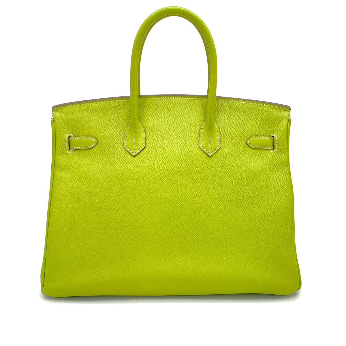 HERMES CANDY BIRKIN 35 KIWI LICHEN VEAU EPSOM HAND BAG 2011 SQUARE O PALLADIUM HARDWARE 90327981