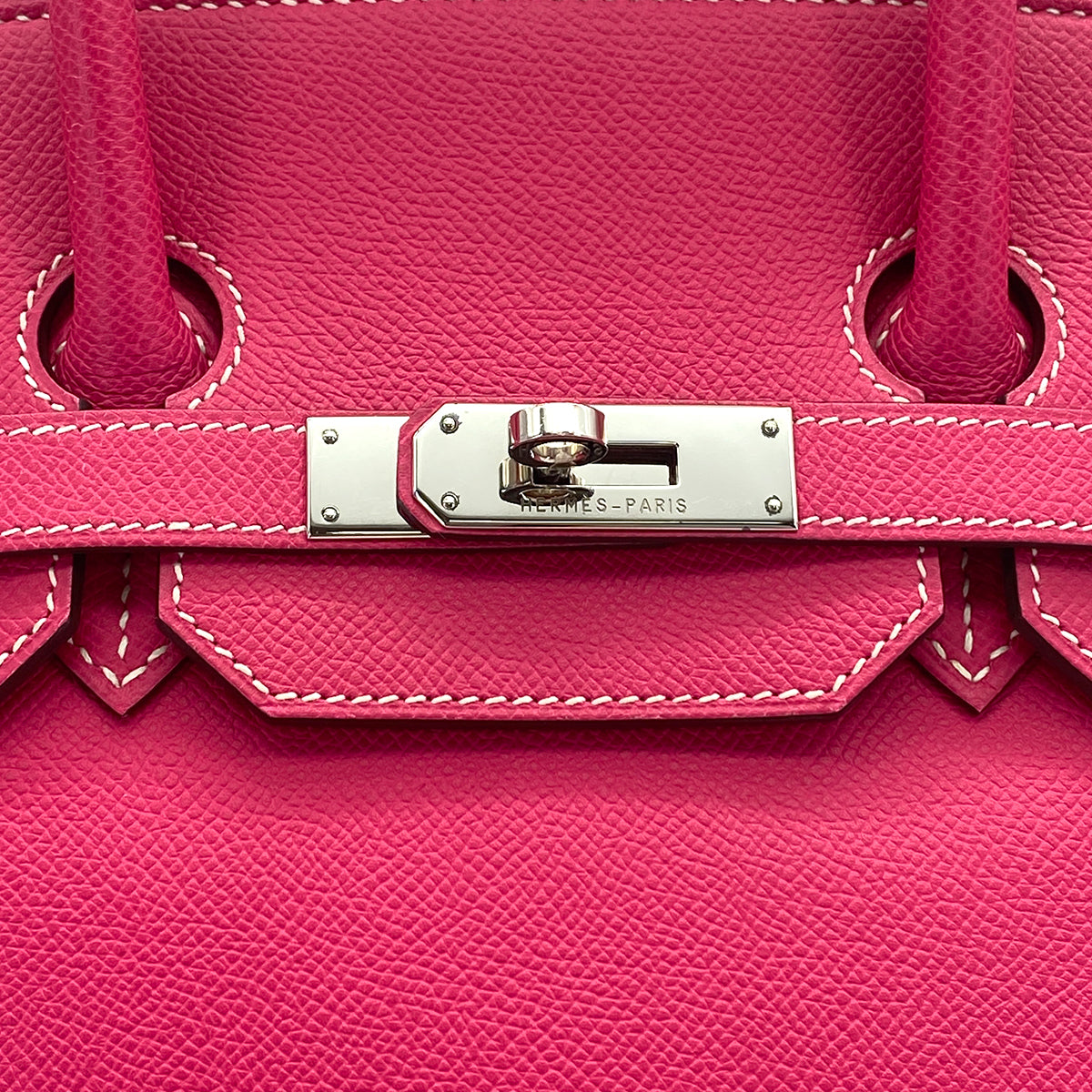 HERMES CANDY BIRKIN 35 ROSE TYRIEN RUBIS VEAU EPSOM HAND BAG 2011 SQUARE O PALLADIUM HARDWARE 90326207