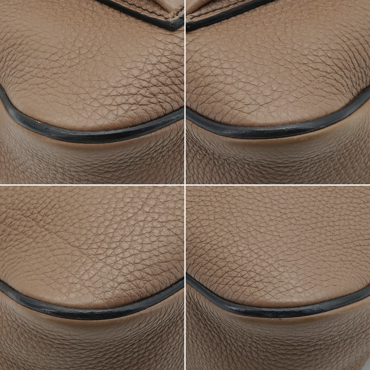 HERMES CARABAS 35 ETOUPE TOGO HAND BAG 2010 SQUARE N PALLADIUM HARDWARE 90345989